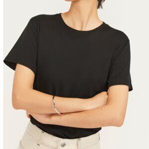 The Box-Cut Tee in Essential Cotton, Women S, Black